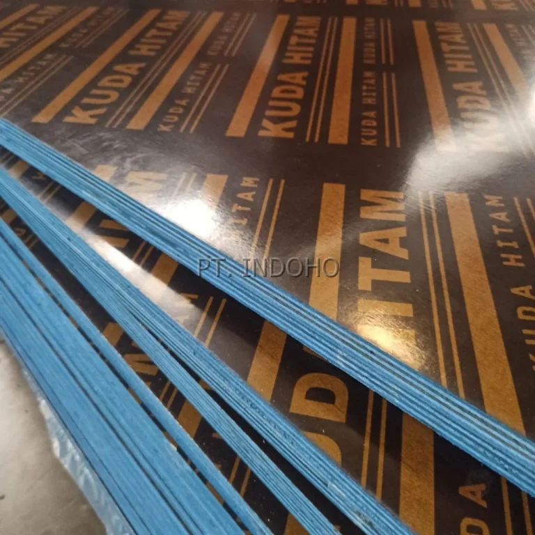 Tekstur halus flat triplek phenolic Kuda Hitam 18mm tidak mudah mengelupas